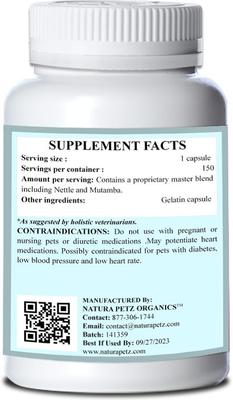 Show full view: Natura Petz Organics TUMMY GLADIATOR - Digestion, Adjunctive Reflux & Urinary Tract Support* Dog Supplement slide 4 of 5