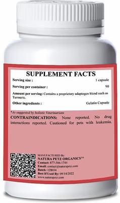 Show full view: Natura Petz Organics Turmeric The Magnificent Dog Supplement, 90 count slide 4 of 5