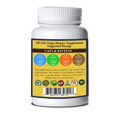 Show full view: Natura Petz Organics TURMINATOR MAX*- Master Blend Irregular Growth Support* Cat Supplement, 90 count slide 3 of 5