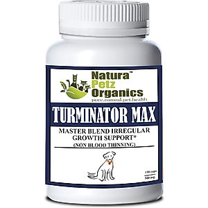 Natura Petz Organics TURMINATOR MAX*- Master Blend Irregular Growth Support* Dog Supplement, 150 count