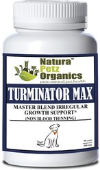 Natura Petz Organics TURMINATOR MAX*- Master Blend Irregular Growth Support* Dog Supplement, 90 count