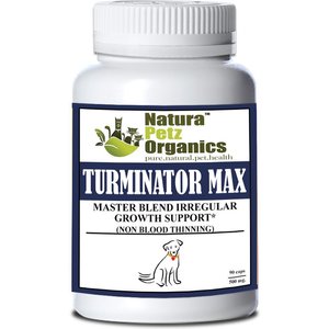 Natura Petz Organics TURMINATOR MAX*- Master Blend Irregular Growth Support* Dog Supplement, 90 count