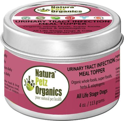 Show full view: Natura Petz Organics Urinary Tract Infection Turkey Flavored Powder Urinary & Kidney Supplement for Dogs, 4-oz tin slide 1 of 5