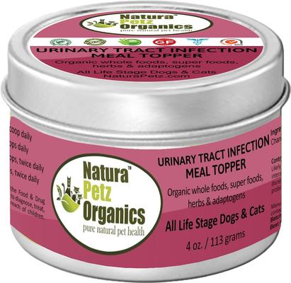 Show full view: Natura Petz Organics Urinary Tract Infection Turkey Flavored Powder Urinary & Kidney Supplement for Dogs & Cats, 4-oz tin slide 1 of 5