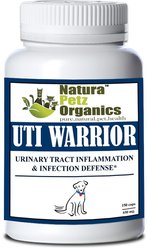 Natura Petz Organics UTI WARRIOR MAX* Chronic Urinary Tract Infection & Inflammation Support* Dog Supplement, 150 count