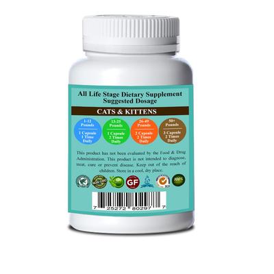 Show full view: Natura Petz Organics VITAMIN NINJA - OMEGA 3 & 6, Super Food, Immune & Multi-Vitamin Support Cat Supplement, 150 count slide 3 of 5