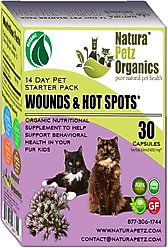Natura Petz Organics Wound & Hot Spot Starter Pack Cat Supplement, 30 count