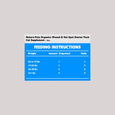 Show full view: Natura Petz Organics Wound & Hot Spot Starter Pack Cat Supplement, 30 count slide 3 of 3