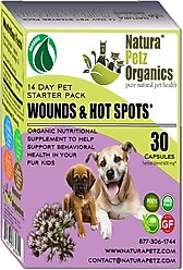 Natura Petz Organics Wound & Hot Spot Starter Pack Dog Supplement, 30 count