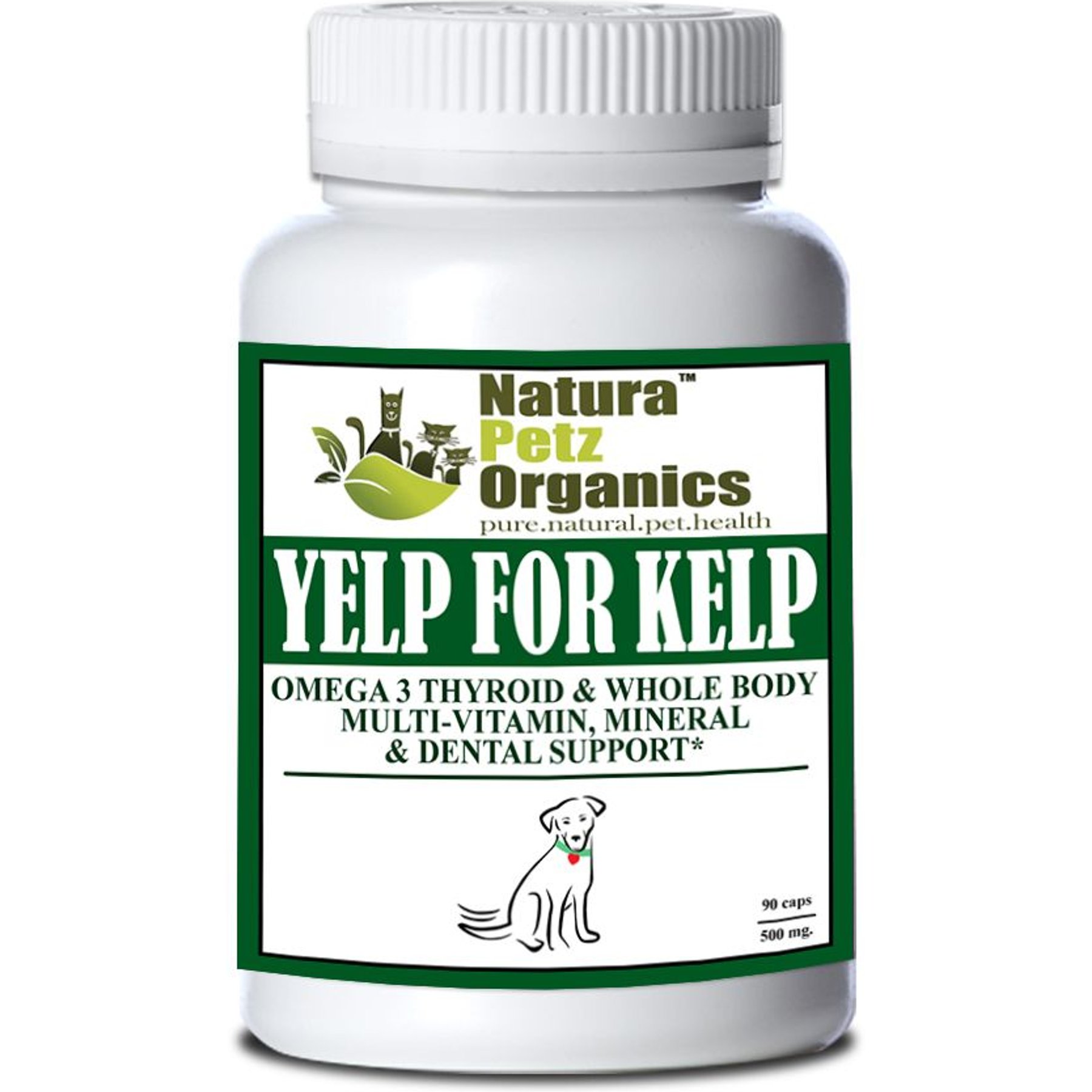 Natura Petz Organics Yelp for Kelp Dog Supplement, 90 count