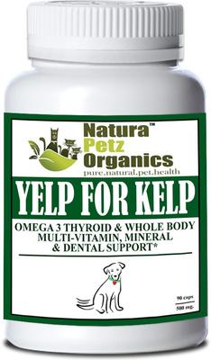 Show full view: Natura Petz Organics Yelp for Kelp Dog Supplement, 90 count slide 1 of 4