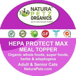 Natura Petz OrganicsHEPA PROTECT MAX MEAL TOPPER - Liver, Kidney, Bladder & Gall Bladder Support & Cleanse* Cat Supplement, 4-oz jar slide 2 of 5