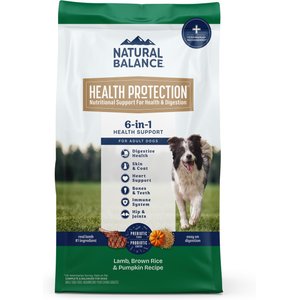 Natural Balance Health Protection Adult Real Lamb, Brown Rice & Pumpkin Dry Dog Food, 4-lb bag