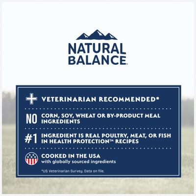 Show full view: Natural Balance Health Protection Small Breed Adult Real Chicken, Brown Rice & Pumpkin Dry Dog Food, 4-lb bag slide 8 of 12