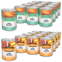 Natural Balance L.I.D. Limited Ingredient Diets Chicken & Sweet Potato Formula + Duck & Potato Formula Canned Dog Food