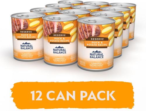 Show full view: Natural Balance L.I.D. Limited Ingredient Diets Chicken & Sweet Potato Formula + Duck & Potato Formula Canned Dog Food slide 8 of 9