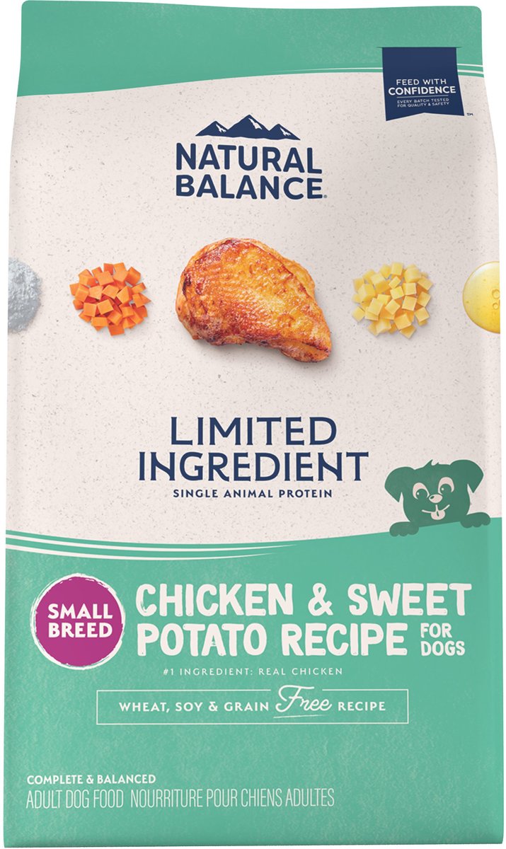 Natural Balance L.I.D. Limited Ingredient Diets Chicken & Sweet Potato Formula Small Breed Bites Grain-Free Dry Dog Food