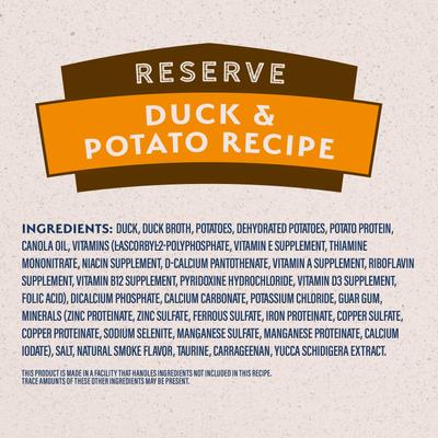 Show full view: Natural Balance L.I.D. Limited Ingredient Diets Duck & Potato Formula Grain-Free Canned Dog Food, 13.2-oz can, bundle of 24  slide 6 of 11