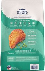 Natural Balance L.I.D. Limited Ingredient Diets Green Pea & Chicken Formula Grain-Free Dry Cat Food, 10-lb bag slide 2 of 8