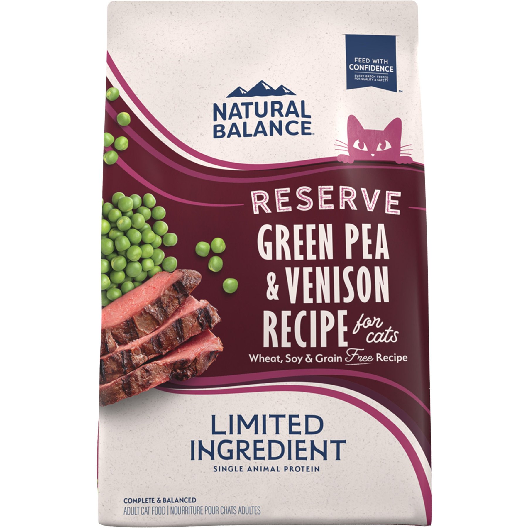 Natural Balance Limited Ingredient Green Pea & Venison Grain-Free Dry Cat Food, 16-lb bundle