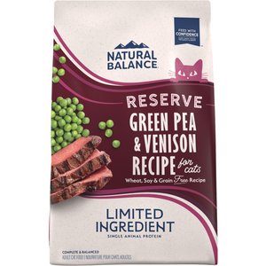 Natural Balance L.I.D. Limited Ingredient Diets Green Pea & Venison Grain-Free Dry Cat Food, 8-lb bag