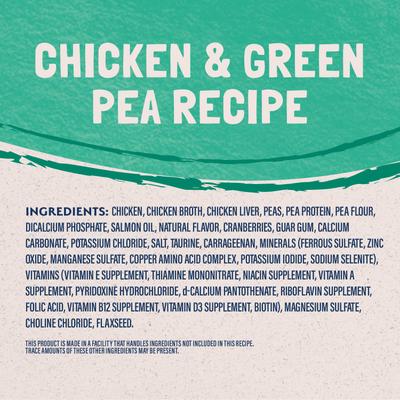 Show full view: Natural Balance Limited Ingredient Chicken & Green Pea Recipe Wet Cat Food, 5.5-oz can, case of 24 slide 6 of 10