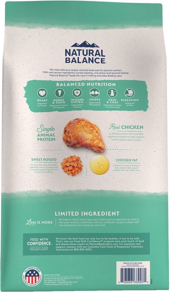 Natural Balance Limited Ingredient Freeze-Dried Chicken & Sweet Potato Recipe Dog Dry Food