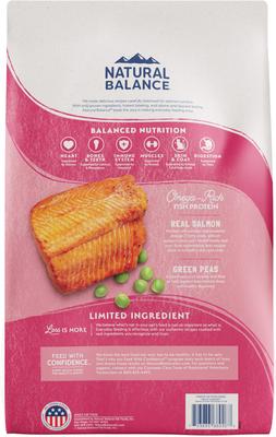 Show full view: Natural Balance Limited Ingredient Grain-Free Salmon & Green Pea Recipe Dry Cat Food, 10-lb bag slide 3 of 11