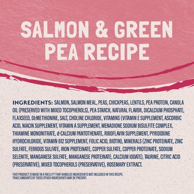 Show full view: Natural Balance Limited Ingredient Grain-Free Salmon & Green Pea Recipe Dry Cat Food, 10-lb bag slide 5 of 11