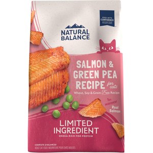 Natural Balance Limited Ingredient Grain-Free Salmon & Green Pea Recipe Dry Cat Food, 4-lb bag