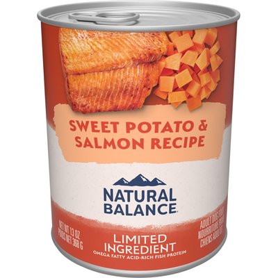 Natural Balance Natural Balance Limited Ingredient Grain-Free Sweet Potato & Salmon Wet Dog Food, 13-oz can, case of 12