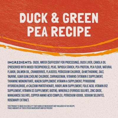 Show full view: Natural Balance Limited Ingredient Reserve Duck & Green Pea Recipe Wet Cat Food, 5.5-oz can, case of 24 slide 6 of 10