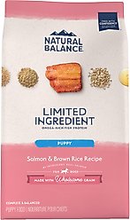 Natural Balance Limited Ingredient Salmon & Brown Rice Puppy Recipe Dry Dog Food, 24-lb bag