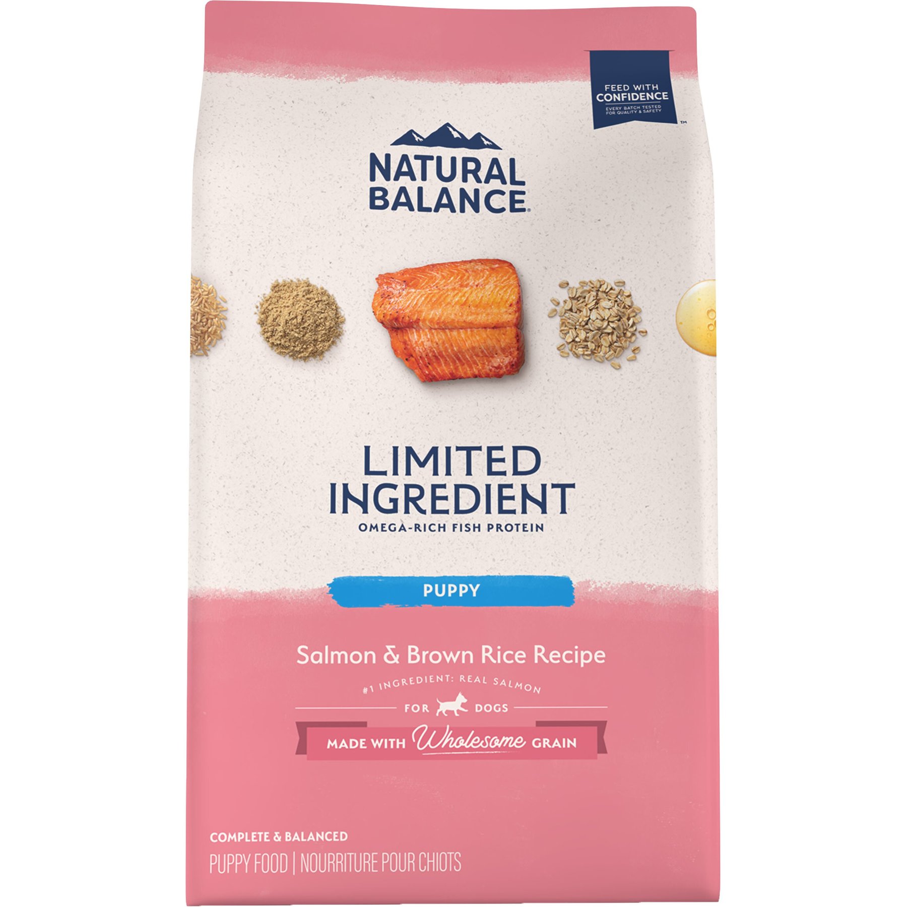 Natural Balance Limited Ingredient Salmon & Brown Rice Puppy Recipe Dry Dog Food, 48-lb bundle