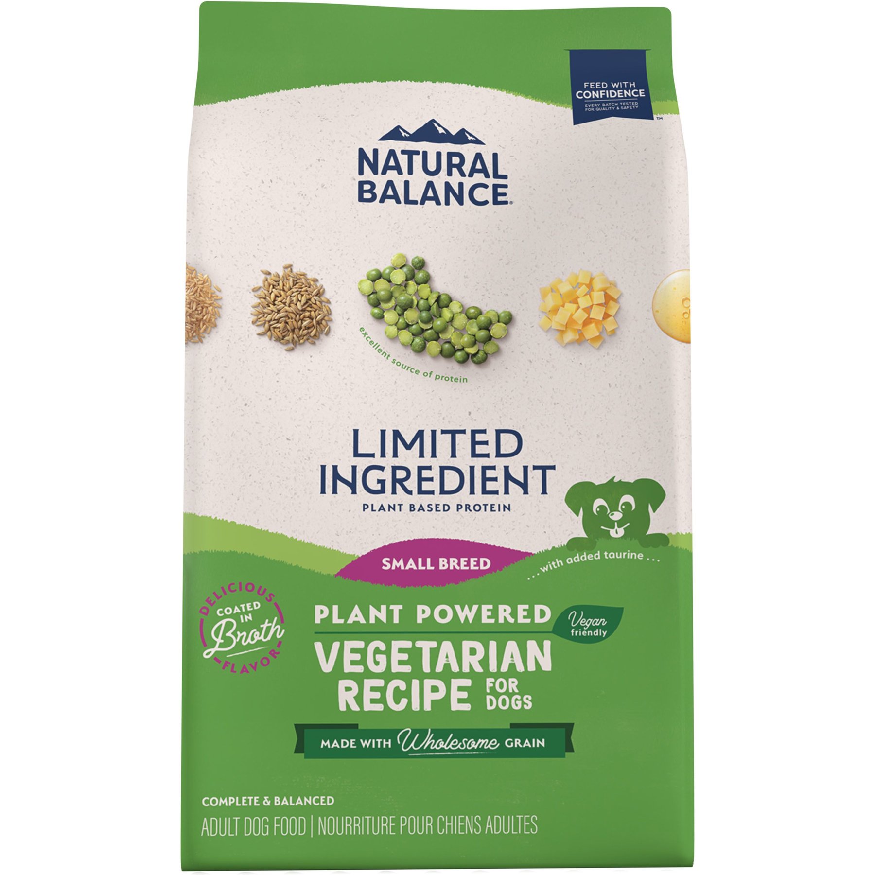 Natural Balance Limited Ingredient Vegetarian Small Breed Recipe Adult Dry Dog Food, 4-lb bag