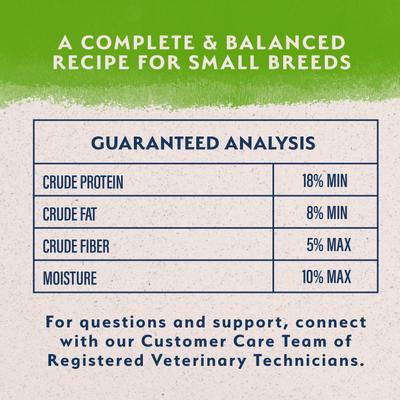 Show full view: Natural Balance Limited Ingredient Vegetarian Small Breed Recipe Adult Dry Dog Food, 4-lb bag slide 7 of 9