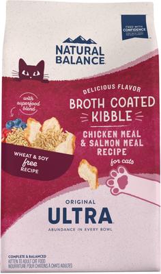 Show full view: Natural Balance Original Ultra Chicken Meal & Salmon Meal Formula Dry Cat Food, 6-lb bag slide 1 of 11