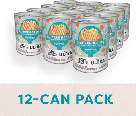 Show full view: Natural Balance Original Ultra Chicken Recipe Wet Dog Food, 13-oz can, case of 12 slide 5 of 11