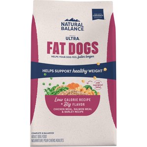 Natural Balance Original Ultra Fat Dogs Adult Low-Fat Chicken Meal, Salmon Meal & Barley Recipe Dry Dog Food, 11-lb bag
