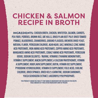 Show full view: Natural Balance Original Ultra Fat Dogs Chicken & Salmon Recipe in Broth Wet Dog Food, 13-oz can, case of 12 slide 6 of 11