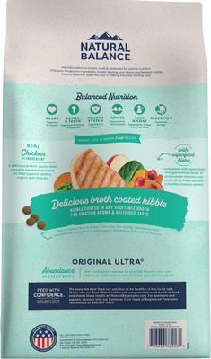 Show full view: Natural Balance Original Ultra Grain-Free Chicken Formula Dry Dog Food, 24-lb bag slide 4 of 11