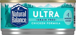 Natural Balance Original Ultra Grain-Free Chicken Recipe Canned Cat Food, 5.5-oz can, case of 24