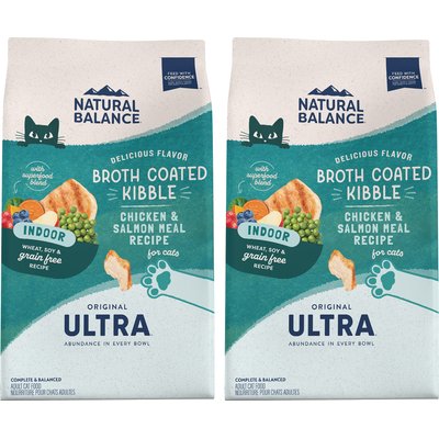 Natural Balance Natural Balance Original Ultra Indoor Chicken & Salmon Meal Dry Cat Food, 30-lb bundle