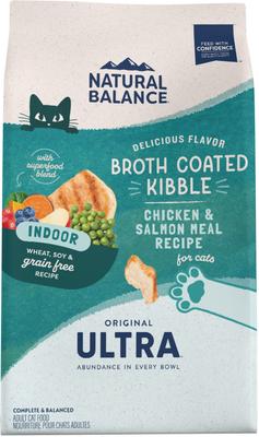 Show full view: Natural Balance Original Ultra Indoor Chicken & Salmon Meal Dry Cat Food, 6-lb bag slide 1 of 3