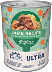 Natural Balance Original Ultra Lamb Recipe Wet Dog Food, 13-oz can, case of 12
