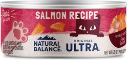 Natural Balance Original Ultra Premium Salmon Formula Canned Wet Cat Food, 5.5-oz, case of 4