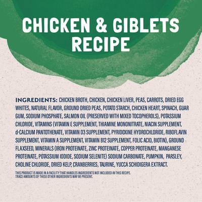 Show full view: Natural Balance Platefulls Chicken & Giblets Formula in Gravy Grain-Free Cat Food Pouches, 3-oz pouch, case of 24 slide 6 of 11