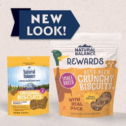 Natural Balance Rewards Small Breed Duck Flavored Crunchy Biscuit Dog Treats, 16-oz bundle slide 2 of 6