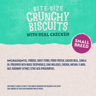 Show full view: Natural Balance Rewards Small Breed Chicken Flavored Crunchy Biscuit Dog Treats 8-oz bag, bundle of 2 slide 6 of 10