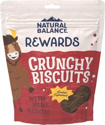 Natural Balance Rewards Crunchy Biscuits with Real Bison Dog Treats, 14-oz bag